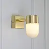 Markslöjd, Applique + plafonnier, MENTON Wall 1L Brass/Opal IP44 (G9)