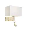 Markslöjd SAVOY-Applique avec liseuse LED flexible Métal/Tissu H40cm