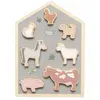 Jabadabado Puzzle à encastrement animaux de la ferme (8 pièces)