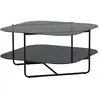 Venture Home 15598-408 Table basse en verre fumé Noir