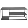 Staal Table d'angle avec plateau 120x50 cm, noir.