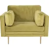 Boom Fauteuil en velours, vert.