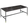 Table basse en acier et verre Dipp Noir