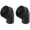 Sollbry 2 Pièces d'aspirateur Tête de Brosse Ronde en polypropylène Diamètre intérieur 44 mm pour aspirateurs industriels