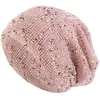 Bonnet Chapeau turban creux en coton et lin respirant à double usage, chapeau tressé torsadé, chapeau pull - Sollbry