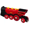 BRIO Ravensburger Bri Train Locomotive Rouge Puissante À Piles