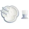ustensiles repas bebe ensemble repas bébé, bleu pastel