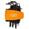 Bahco Jeu de 8 clés mâle torx longue, 9-10-15-20-25-27-30-40 mm