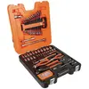 Bahco, Clé à douille + douilles, MIXED SOCKET SET 1/4-1/2,81PCS (1/4")