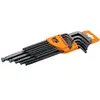 Bahco Bahco JEU DE TOURN. D'ANGLE, 13 PCS, 6 PANS, TÊTE SPHÉRIQUE,BRUNIS - BE-9785