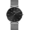 Daniel Wellington, Montre, Herrenuhr, Noir, Argent, (40 mm)
