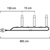 Konstsmide 6303-500 Mini Guirlande 50 LED Multicolores Retro Design + ...