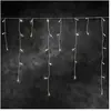 Konstsmide 2733-102 Rideau Frise Lumineuse 200 LED Chaud + Câble Blanc...