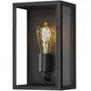 Konstsmide Carpi Wandlamp Buiten M - E27 - IP44 - Zwart