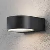 Konstsmide Teramo - Wandlamp schijf flush - 230V - E27 - matzwart