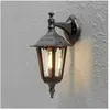 Konstsmide Firenze - Wandlamp neerwaarts 39cm - 230V - E27 - matzwart
