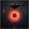 Feu arrière de vélo rechargeable LED USB étanche - GOTOSEEU - 5 modes ...