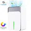 WELAN Déshumidificateur 1200ML,Déshumidificateur d'Air Electrique Silencieux Portable Compact Arrêt Automatique et Lumière LED Colorée