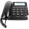 Téléphone filaire DORO Magna 4000 avec ID d'appelant/appel en instance - Noir