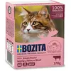 6x370g Bozita Bouchées en gelée émincé de boeuf - Pâtée pour chat