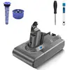 SWAREY 21.6V 4000mAh Batterie pour Dyson V6 Aspirateur avec Pré-filtre et Post-filtre et Brosse et Tournevis