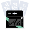 QBIX Sierletter Sjablonen set - 30 alfabet stencils - letterhoogte 7cm...