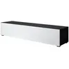 DESIGN AMEUBLEMENT Meuble TV - LUKE H2 - 1 porte - 160 x 32 x 40cm - Noir brillant - Contemporain