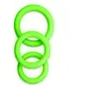 Shots - Ouch! Cockringset 3-delig - Glow in the Dark - Neon Groen