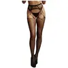 Shots - Le Désir Jarretel Panty met Scheuren - Plus Size black OSX