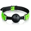 Shots - Ouch! Adembare Bal Gag neon green/black