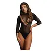 Le DesirShots - Le Désir Trendy body met mouwen zwart