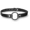 Shots - Ouch! Lederen O Ring Gag black