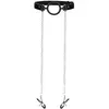 Shots Ouch! - O-Ring With Nipple Clamps - Noir