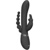 VIVE Rini - Pulse Wave & Vibrating Double Penetration Rabbit - Black