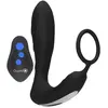 Shots - Ouch! E-stim Vibrerende Butt Plug & Cockring black