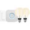 Philips Hue Filament White Ambiance Globe Lot de 2 Kit de Démarrage