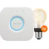 Philips Hue Filament White Ambiance Standard Lot de 5 + Bridge