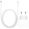 Apple Chargeur USB-C 20 W + Câble Lightning 1 m Matière Synthétique Bl...