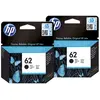 HP 62 Cartouches Noir Lot de 2