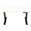 Euroseats Bureau Assis-Debout Électrique 120 x 80 Noir/Blanc