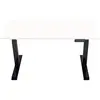 Euroseats Bureau Assis-Debout Électrique 140 x 80 Noir/Blanc