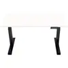 Euroseats Bureau Assis-Debout Électrique 160 x 80 Noir/Blanc