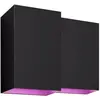 Philips Hue Resonate Applique Murale White and Color Noir Lot de 2
