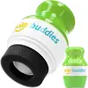 AMICI Cosmetics Solar Buddies Frankie Green - Zonnebrandcrème Applicator - Herbruikbare roll-on sponsapplicator voor zonnebrandcrème, zonnebrand en lotion voor kinderen, volwassenen en gezinnen - Zonnebrand - Zonnebrandroller