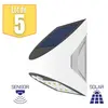 Braytron - Lot de 5 appliques murales solaires à led 3W IP54 avec déte...