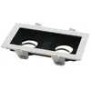 Support Spot GU10 Encastrable Orientable Double Projecteur - SILUMEN