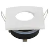 Support Spot GU10 IP65 Carré 82mm - Blanc - SILUMEN