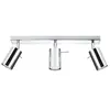Plafonnier Spot Orientable Inox pour 3 Ampoules GU10 - silamp