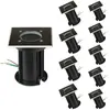 SILAMP Spot LED Extérieur Encastrable Carré IP65 pour Ampoule GU10 (Pa...