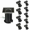 Spot LED Extérieur Encastrable Carré IP65 pour Ampoule GU10 (Pack de 1...